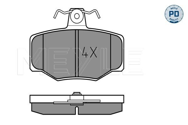 Meyle 0252154617 Колодки гальмівні (передні) Nissan Almera II/Primera 1.5D-2.0D 90-06