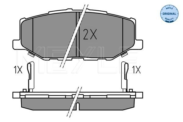 Meyle 0252157314 Колодки гальмівні (передні) MB 100 88-96