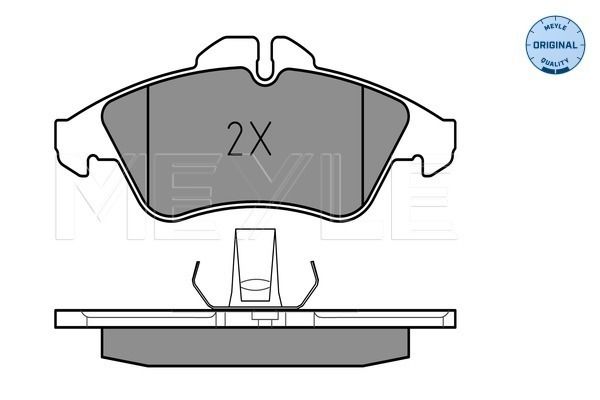 Meyle 0252157620 Колодки гальмівні (передні) MB Sprinter 208-316 96- (Ate)