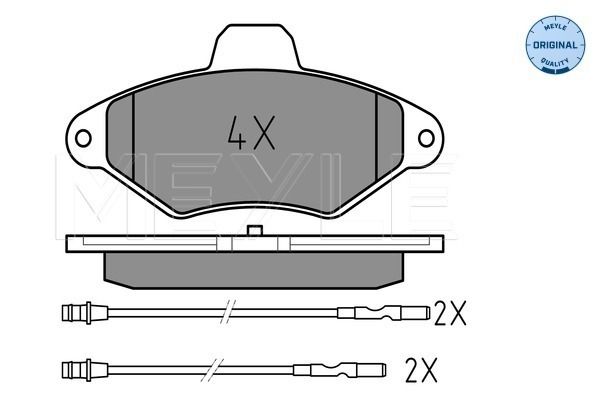 Meyle 0252163517 Комплект колодок