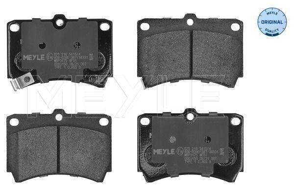 Meyle 0252165415W Колодки гальмівні (передні) Kia Rio 00-05/Mazda 323 89-98/121 II 90-96