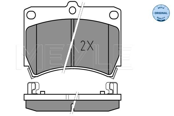 Meyle 0252165415W Колодки гальмівні (передні) Kia Rio 00-05/Mazda 323 89-98/121 II 90-96