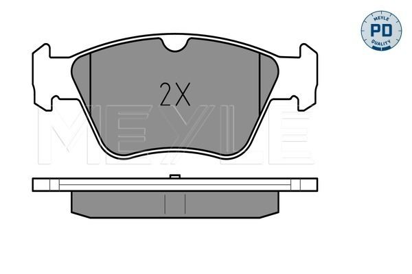 Meyle 0252167020 Колодки гальмівні (передні) MB E-class (W210) 95-02 (ATE)