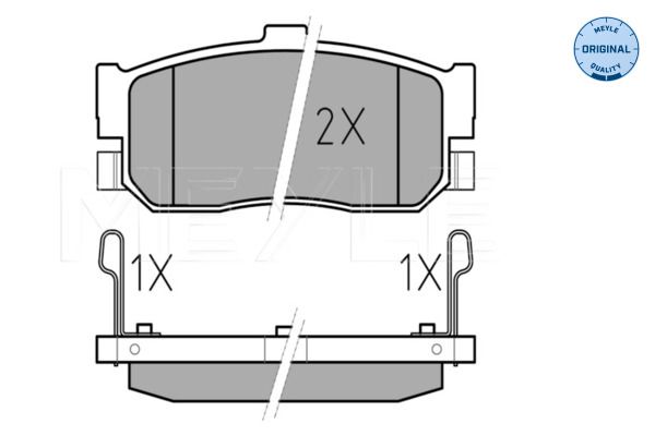 Meyle 0252171914PD Колодки гальмівні (задні) Honda Accord IV/V/Civic VI/VII/VIII
