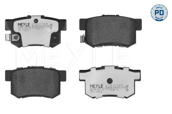 Meyle 0252171914PD Колодки гальмівні (задні) Honda Accord IV/V/Civic VI/VII/VIII