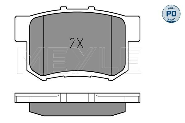 Meyle 0252171914W Колодки гальмівні (задні) Honda Accord IV/V/Civic VI/VII/VIII