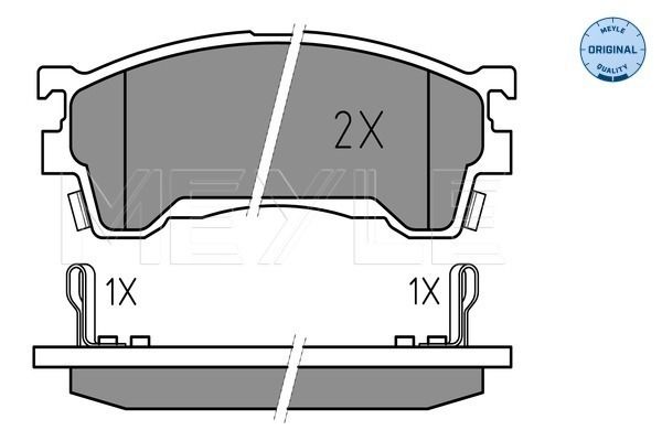 Meyle 0252175416W Колодки гальмівні (передні) Mazda 3/6 1.8-2.0 91-02 (131.6x51.5)