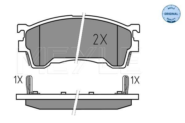 Meyle 0252175416W Колодки гальмівні (передні) Mazda 3/6 1.8-2.0 91-02 (131.6x51.5)