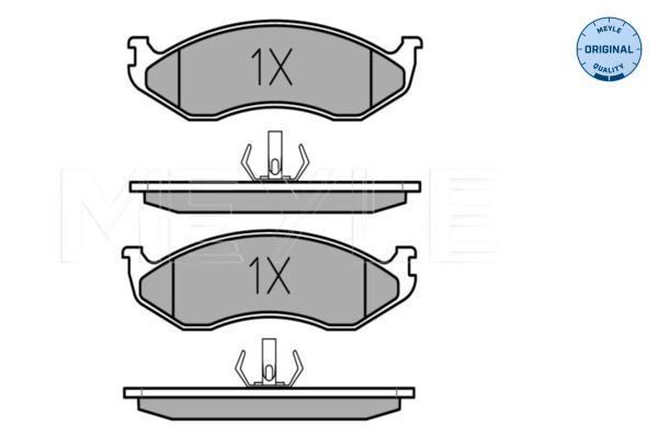 Meyle 0252182217 Колодки гальмівні (передні) Jeep Cherokee 88-01
