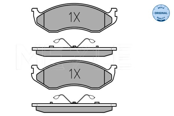 Meyle 0252182217 Колодки гальмівні (передні) Jeep Cherokee 88-01