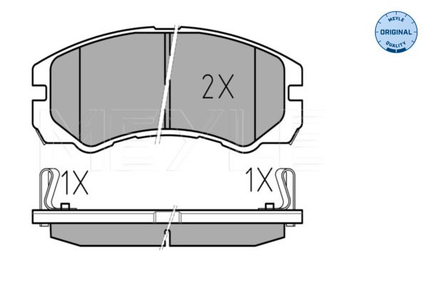 Meyle 0252184819 Колодки гальмівні (передні) Ford Galaxy 95-15/Seat Alhambra 96-10/VW Sharan 95-10 (