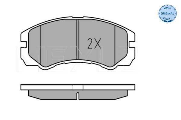 Meyle 0252184819 Колодки гальмівні (передні) Ford Galaxy 95-15/Seat Alhambra 96-10/VW Sharan 95-10 (