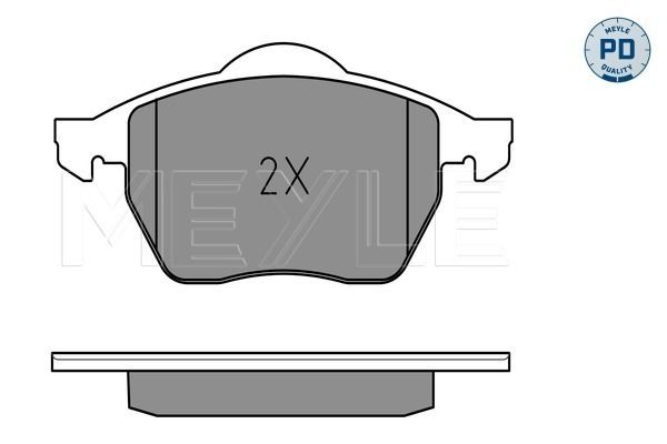 Meyle 0252184919W Колодки гальмівні (передні) Seat Alhambra/VW Sharan 1.8-1.9 TDI 95-10