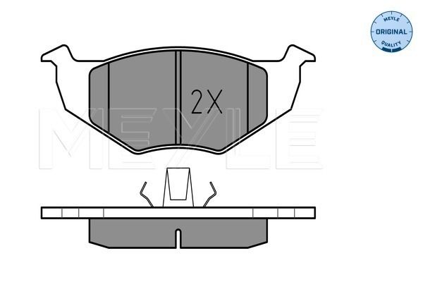 Meyle 0252186615 Колодки гальмівні (передні) Seat Cordoba/Ibiza II 93-02/VW Golf III 91-99/Polo 95-0