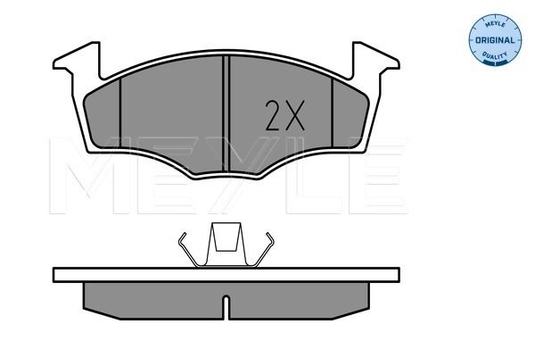Meyle 0252186615 Колодки гальмівні (передні) Seat Cordoba/Ibiza II 93-02/VW Golf III 91-99/Polo 95-0
