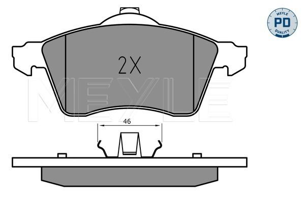 Meyle 0252188319PD Колодки гальмівні (передні) VW T4 90-03 R15 (без датчиків)