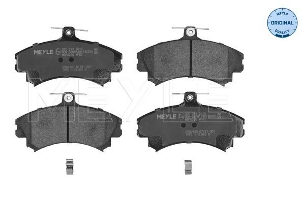Meyle 0252192017 Колодки гальмівні (передні) Mitsubishi Carisma 1.6i/1.8 16V/1.9 TD 95-06