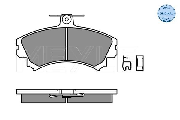 Meyle 0252192017 Колодки гальмівні (передні) Mitsubishi Carisma 1.6i/1.8 16V/1.9 TD 95-06