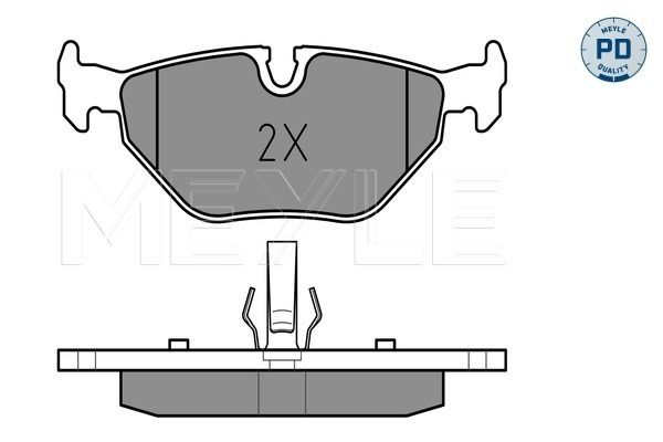 Meyle 0252193417PD Колодки гальмівні (задні) BMW 3 (E36/E46) 90-05 (Ate)
