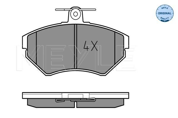 Meyle 0252194516 Колодки гальмівні (передні) Seat Cordoba/Ibiza/VW Caddy/Golf/Polo 91-04/Passat B3/B