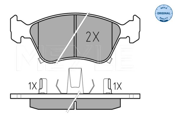 Meyle 0252197617W Колодки гальмівні (передні) Toyota Avensis 1.6-2.0/2.0TD 97-03