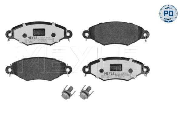 Meyle 0252198018PD Колодки гальмівні (передні) Renault Kangoo 98- (Bosch) (Platinum)