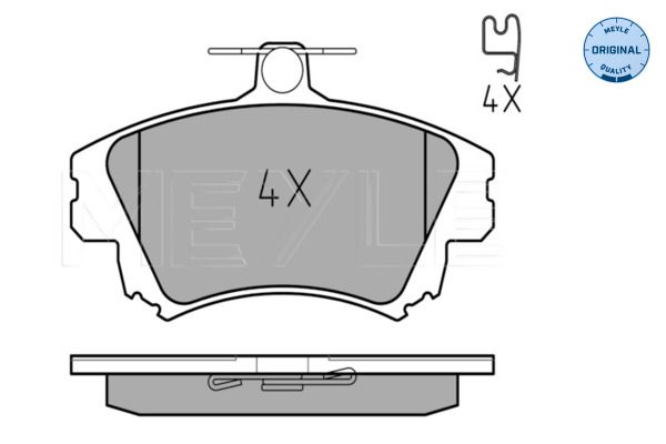 Meyle 0252198317 Колодки гальмівні (передні) Mitsubishi Carisma 95-06/Colt 04-13/Volvo V40/S40 95-06