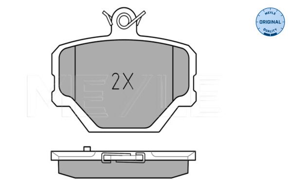 Meyle 0252199915 Колодки гальмівні (передні) Smart 0.6/0.7/1.0i/0.8cdi 00-