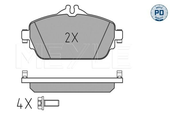 Meyle 0252203119PD Колодки гальмівні (передні) MB C-class (W205/C205)/E-class (W213) 14-