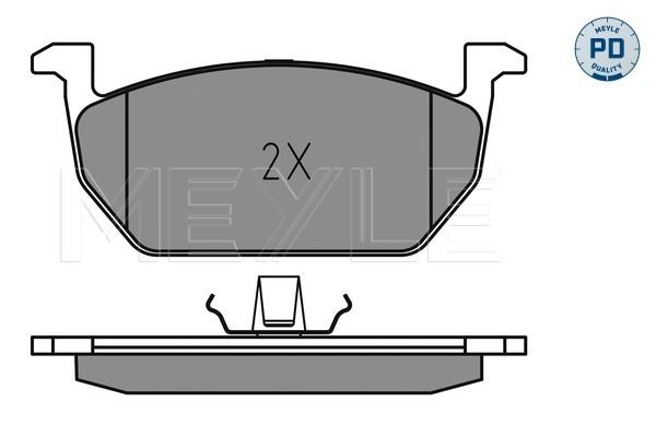 Meyle 0252203517PD Колодки гальмівні (передні) Audi A3/VW Golf VII 12- (з датчиком) (Ate)