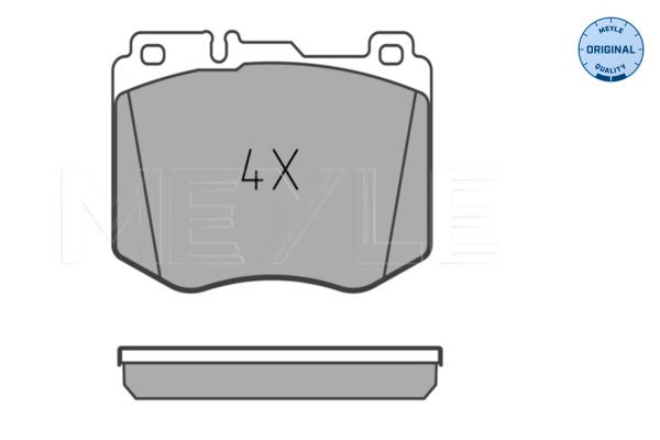 Meyle 0252204718 Колодки гальмівні (передні) MB C-class (W205)/E-class (W213) 14- (Brembo)
