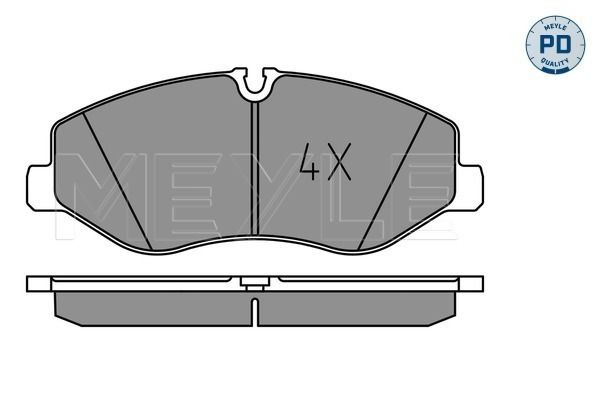 Meyle 0252206221PD Колодки гальмівні (передні) MB Vito (W447) 14-