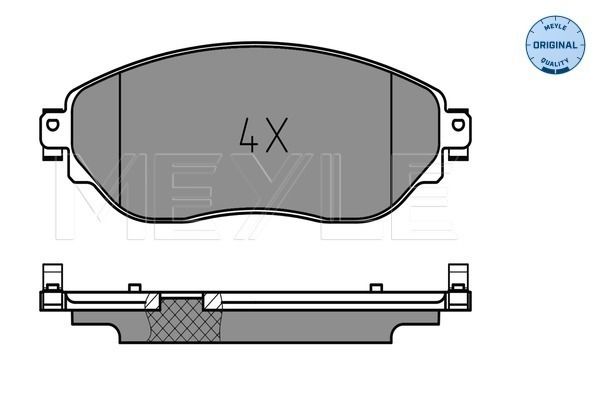 Meyle 0252208718 Колодки гальмівні (передні) Renault Trafic 1.6 dCi 14-