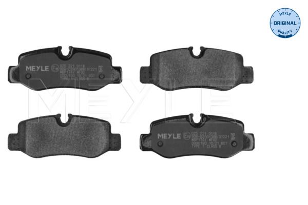 Meyle 0252210118 Колодки гальмівні (задні) MB Vito (W447) 14-
