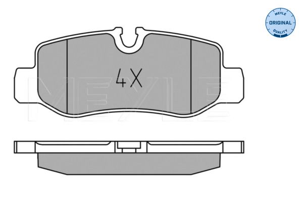 Meyle 0252210118 Колодки гальмівні (задні) MB Vito (W447) 14-
