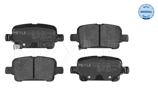 Meyle 0252212917 Колодки гальмівні (задні) Chevrolet Cruze 15-/Bolt 16-/Opel Astra K 15-