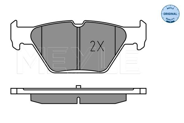Meyle 0252215814 Колодки гальмівні (задні) Subaru Impreza/Outback/Legacy 1.6-3.6 14- (Akebono)