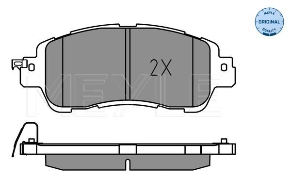 Meyle 0252223515 Колодки гальмівні (передні) Mazda 2 1.5 14-