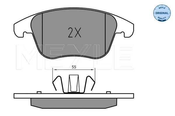 Meyle 0252226920 Колодки гальмівні (передні) Ford Galaxy/Mondeo V/S-Max 1.0-2.0H 14-