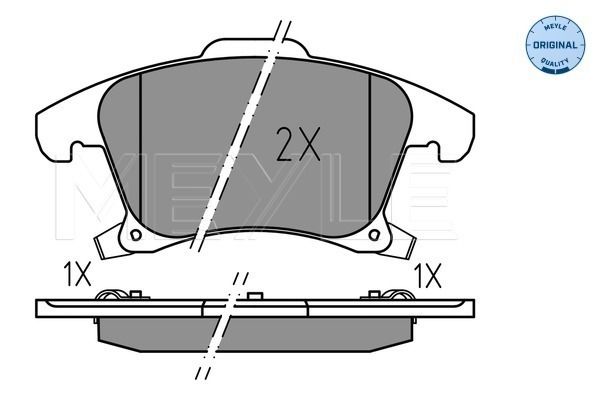 Meyle 0252226920 Колодки гальмівні (передні) Ford Galaxy/Mondeo V/S-Max 1.0-2.0H 14-