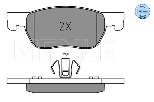 Meyle 0252234220 Колодки гальмівні (передні) Opel Astra K 15- (Ate)
