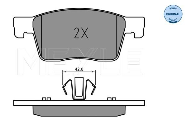 Meyle 0252234519 Колодки гальмівні (передні) Opel Astra K 15-