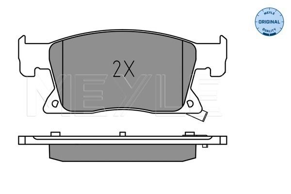 Meyle 0252234519 Колодки гальмівні (передні) Opel Astra K 15-