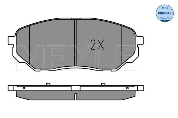 Meyle 0252238017 Колодки гальмівні (передні) Hyundai Santa Fe IV/Kia Sorento 2.0-3.3 15- (к-кт)
