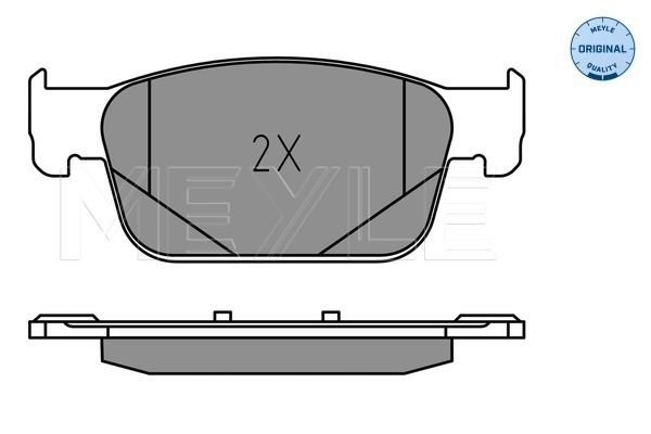 Meyle 0252238317 Колодки гальмівні (передні) Audi A4/A5 16- (з датчиком)