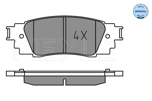 Meyle 0252243415 Колодки гальмівні