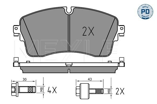 Meyle 0252248517PD Колодки гальмівні