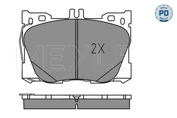 Meyle 0252258618PD Колодки гальмівні (передні) MB C-class (W205/S205/C205)/E-class (W213) 16-