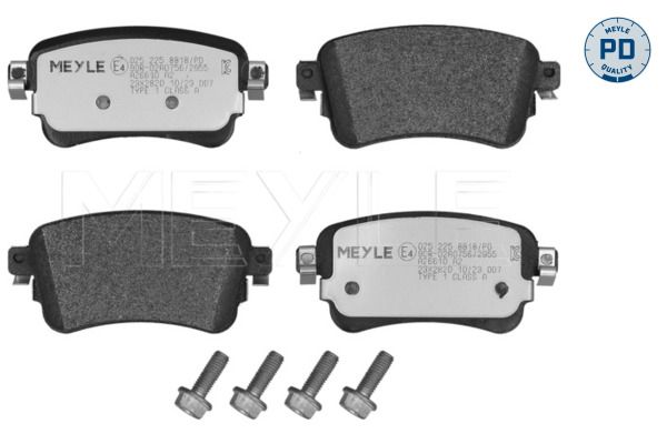 Meyle 0252258818PD Колодки гальмівні (задні) Citroen Jumpy/Peugeot Expert 16- (TRW)