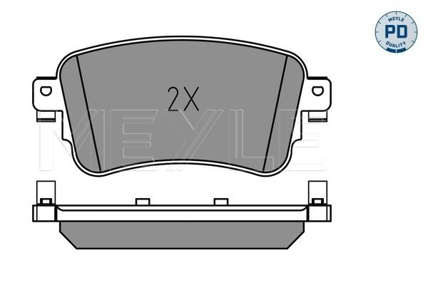 Meyle 0252258818PD Колодки гальмівні (задні) Citroen Jumpy/Peugeot Expert 16- (TRW)